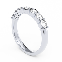 Load image into Gallery viewer, Half eternity band 9k/18k solid gold (white/rose/yellow)
