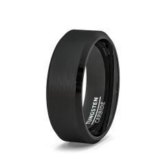 Carbon Black Tungsten Ring